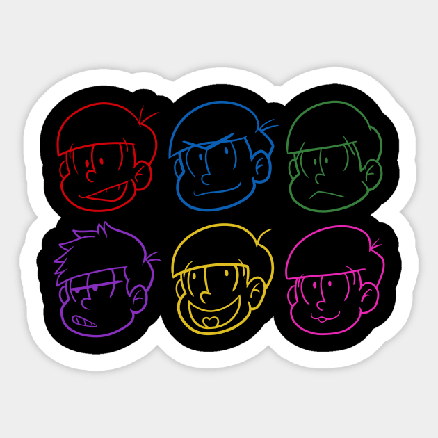 Neon Matsus Sticker by geekmythology